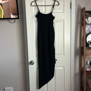 NWT Showpo Black Ribbed Midi Dress